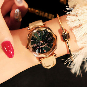 Leather Clasp Watch