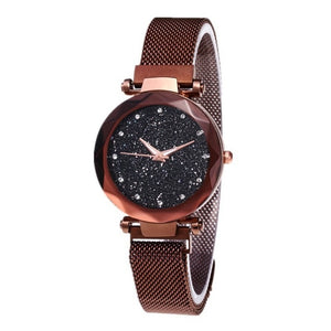 Star Sky Dial Rose Gold Wristwatches