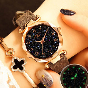 Starry Sky Wrist Watch Rhinestone Design