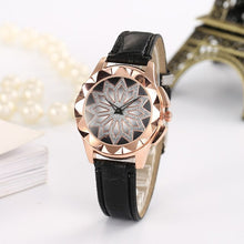 Load image into Gallery viewer, Rose Gold Casual Crystal Leather Wristwatch