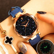 Load image into Gallery viewer, Rose Gold Starry Sky Magnetic Wristwatch