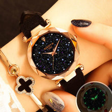 Load image into Gallery viewer, Rose Gold Starry Sky Magnetic Wristwatch
